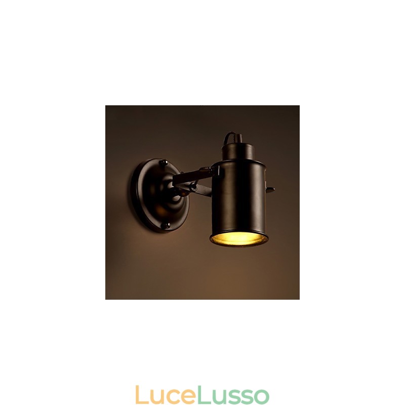 Lampada da parete vintage Lampada da parete industriale in ferro battuto nero Lampada da parete retrò Econce Fixturedison Illuminazione da parete per corridoio
