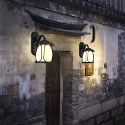 Fuori dall'Europa Tipo Restaurare i modi antichi È impermeabile Creativo Americano Lampada da parete Luci