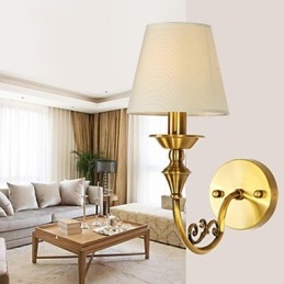 Lampade da parete classiche per camera da letto, semplici applique da parete in metallo per soggiorno, bar, caffetteria, corridoio, balcone