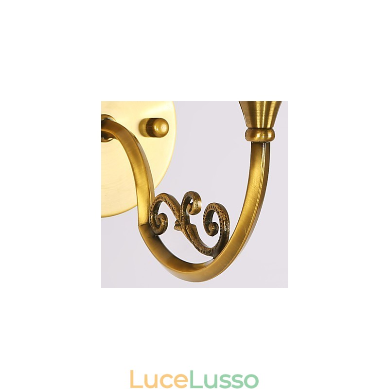 Lampade da parete classiche per camera da letto, semplici applique da parete in metallo per soggiorno, bar, caffetteria, corridoio, balcone