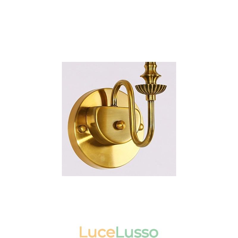Lampade da parete classiche per camera da letto, semplici applique da parete in metallo per soggiorno, bar, caffetteria, corridoio, balcone