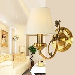 Lampade da parete classiche per camera da letto, semplici applique da parete in metallo per soggiorno, bar, caffetteria, corridoio, balcone