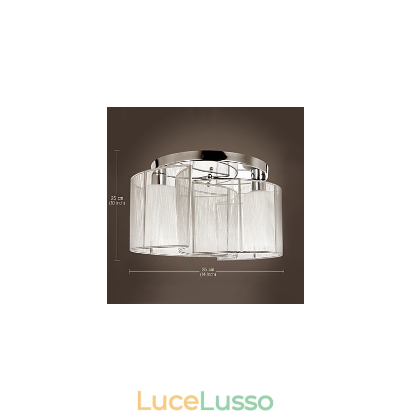 Plafoniera Design Moderno 2 Luci