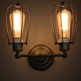 Loft American Country Iron Art Lampada da parete antica Industry Lights