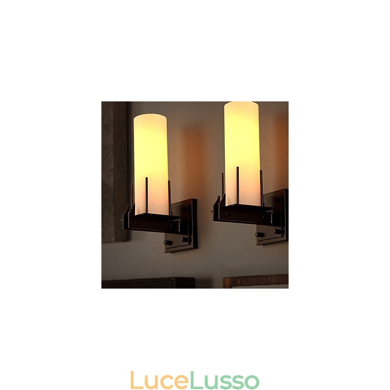 Lampada da parete a forma di candelabro retrò contemporanea e contratta a soppalco