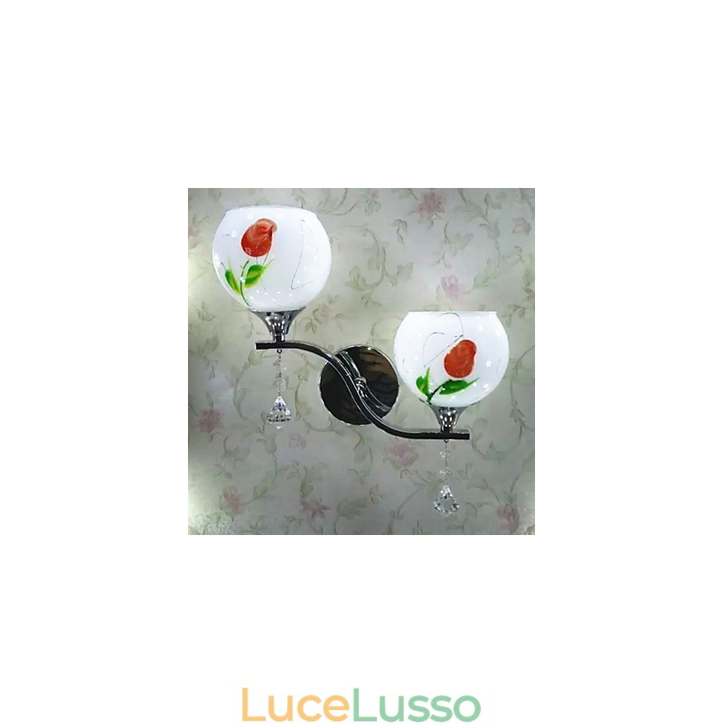 Lampada da comodino da parete in stile elegante di tipo europeo, stile arcaico