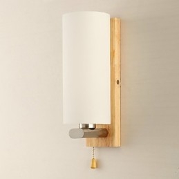 Applique da parete moderne contemporanee in legno e bambù