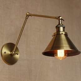 Applique decorativa da parete per ristorante, caffetteria, magazzino, campagna, rurale americana, retrò, bronzo