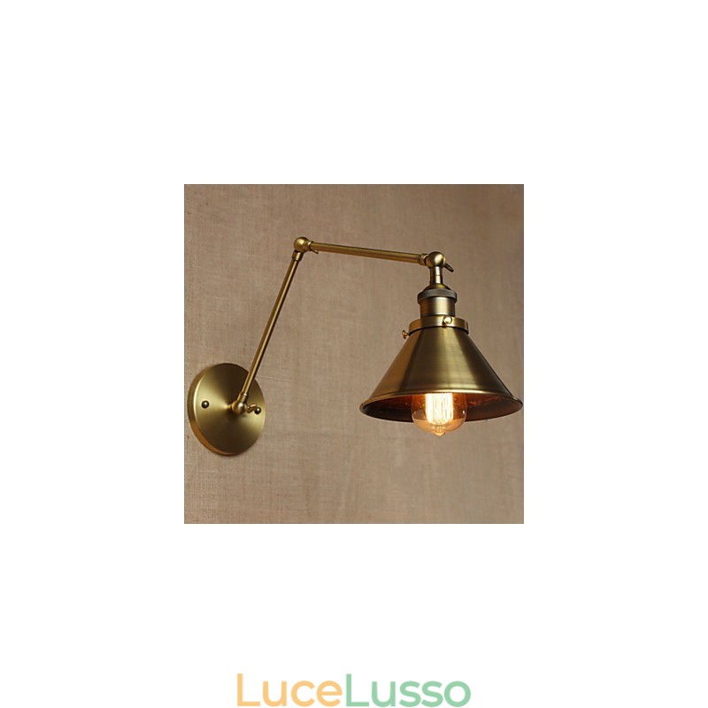 Applique decorativa da parete per ristorante, caffetteria, magazzino, campagna, rurale americana, retrò, bronzo