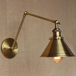 Applique decorativa da parete per ristorante, caffetteria, magazzino, campagna, rurale americana, retrò, bronzo