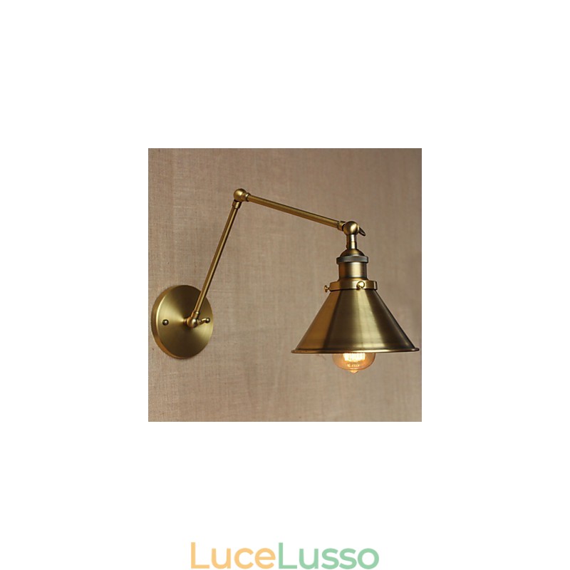 Applique decorativa da parete per ristorante, caffetteria, magazzino, campagna, rurale americana, retrò, bronzo