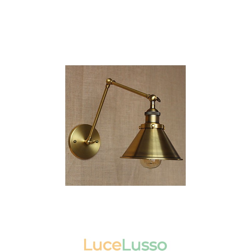 Applique decorativa da parete per ristorante, caffetteria, magazzino, campagna, rurale americana, retrò, bronzo
