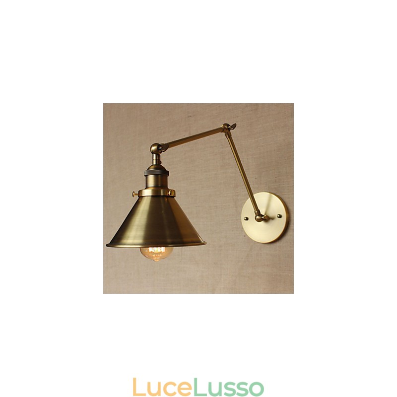 Applique decorativa da parete per ristorante, caffetteria, magazzino, campagna, rurale americana, retrò, bronzo