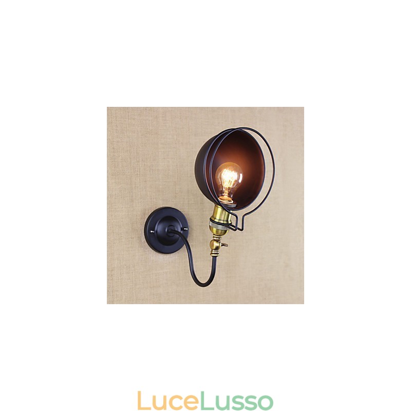 Applique da parete Lampade a sospensione Lampade da lettura da parete Mini Style Rustic Lodge Metallo