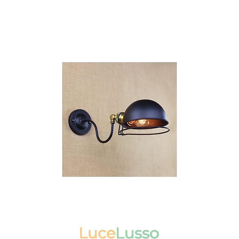 Applique da parete Lampade a sospensione Lampade da lettura da parete Mini Style Rustic Lodge Metallo