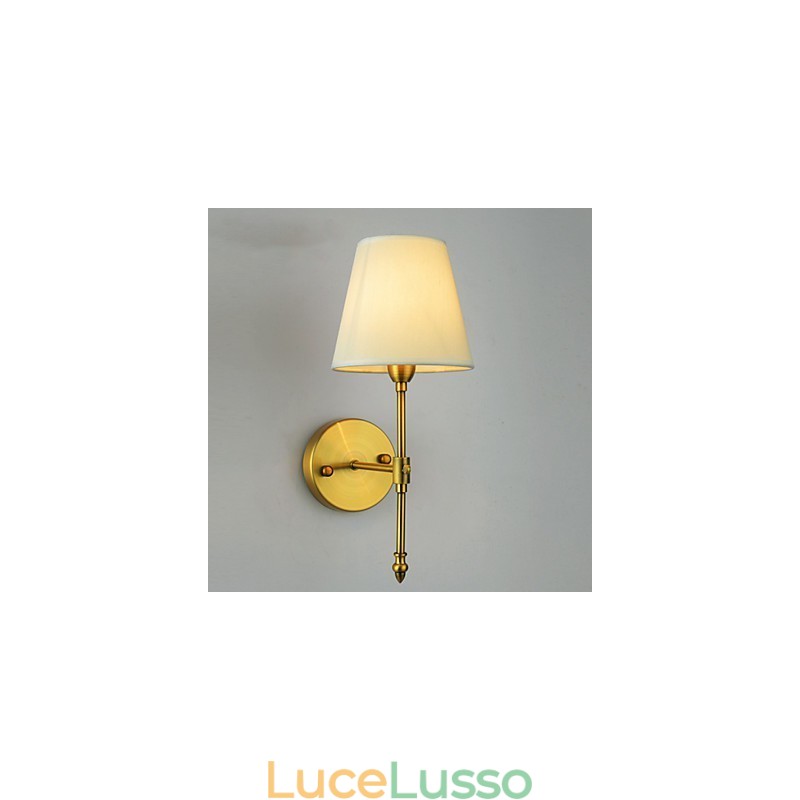Applique da parete per camera da letto classica Applique da parete semplice in metallo per soggiorno Bar Caffetteria Corridoio Balcone Lampada da parete