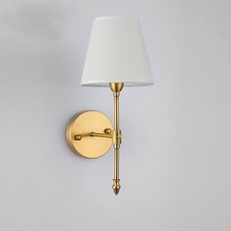 Applique da parete per camera da letto classica Applique da parete semplice in metallo per soggiorno Bar Caffetteria Corridoio Balcone Lampada da parete