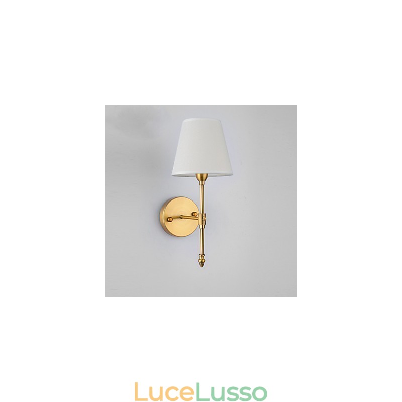 Applique da parete per camera da letto classica Applique da parete semplice in metallo per soggiorno Bar Caffetteria Corridoio Balcone Lampada da parete