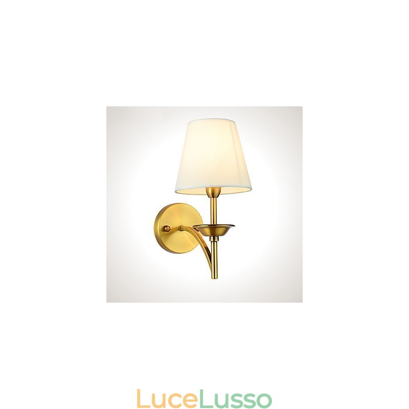 Lampade da parete classiche per camera da letto, semplici applique da parete in metallo per soggiorno, bar, caffetteria, corridoio, balcone