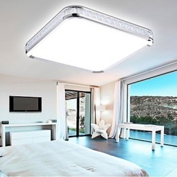 Lampada da soffitto moderna di lusso in acrilico con luce regolabile, dorata o argentata, a scelta