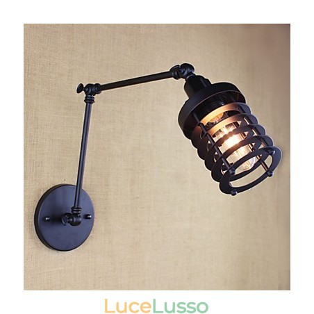 Stile Letto Hotel Ristorante Progetto Braccio di Ferro Doppio Retro Vintage Cintura Nera Lampada da Parete Interruttore Stile Letto Hotel Ristorante Progetto Braccio di Ferro Doppio Retro Vintage Cintura Nera Lampada da Parete Interruttore