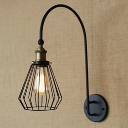 Lampada da parete decorativa a testa singola grande creativa in stile mediterraneo nordico retrò alla moda