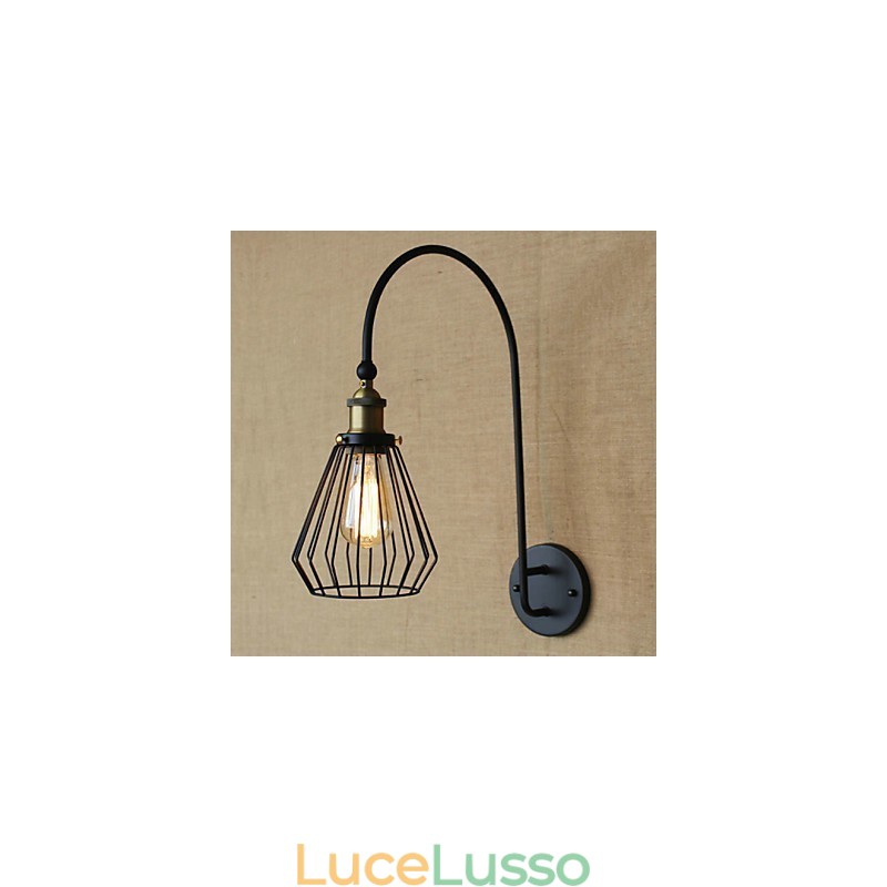 Lampada da parete decorativa a testa singola grande creativa in stile mediterraneo nordico retrò alla moda