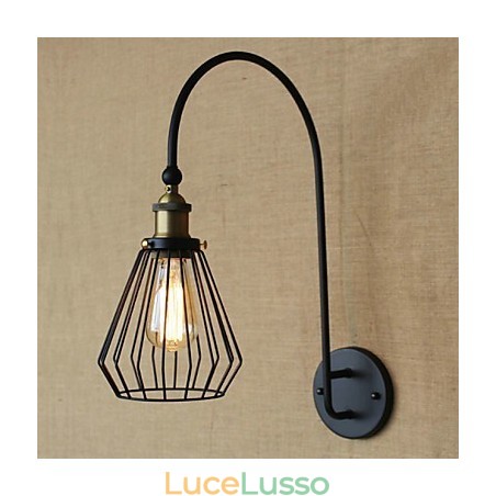 Lampada da parete decorativa a testa singola grande creativa in stile mediterraneo nordico retrò alla moda Lampada da parete decorativa a testa singola grande creativa in stile mediterraneo nordico retrò alla moda