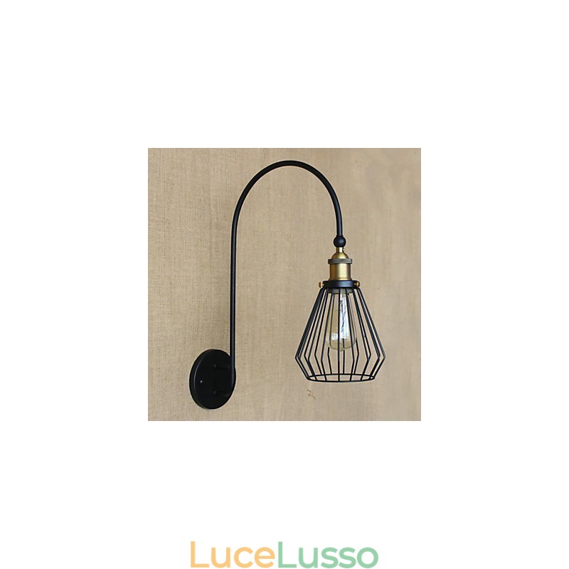 Lampada da parete decorativa a testa singola grande creativa in stile mediterraneo nordico retrò alla moda