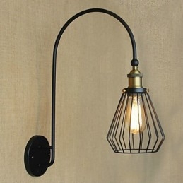 Lampada da parete decorativa a testa singola grande creativa in stile mediterraneo nordico retrò alla moda
