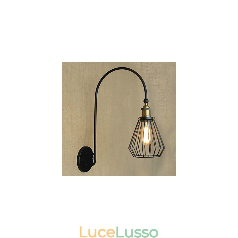 Lampada da parete decorativa a testa singola grande creativa in stile mediterraneo nordico retrò alla moda