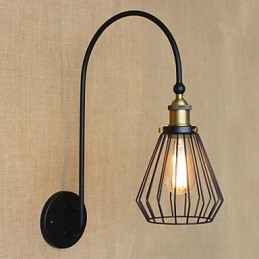 Lampada da parete decorativa a testa singola grande creativa in stile mediterraneo nordico retrò alla moda