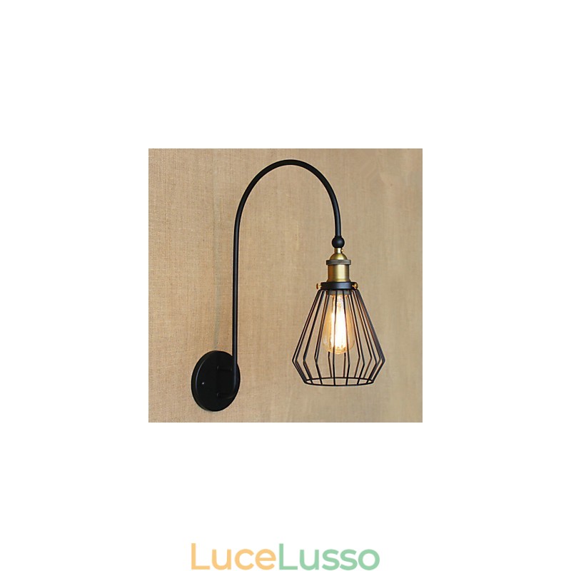 Lampada da parete decorativa a testa singola grande creativa in stile mediterraneo nordico retrò alla moda