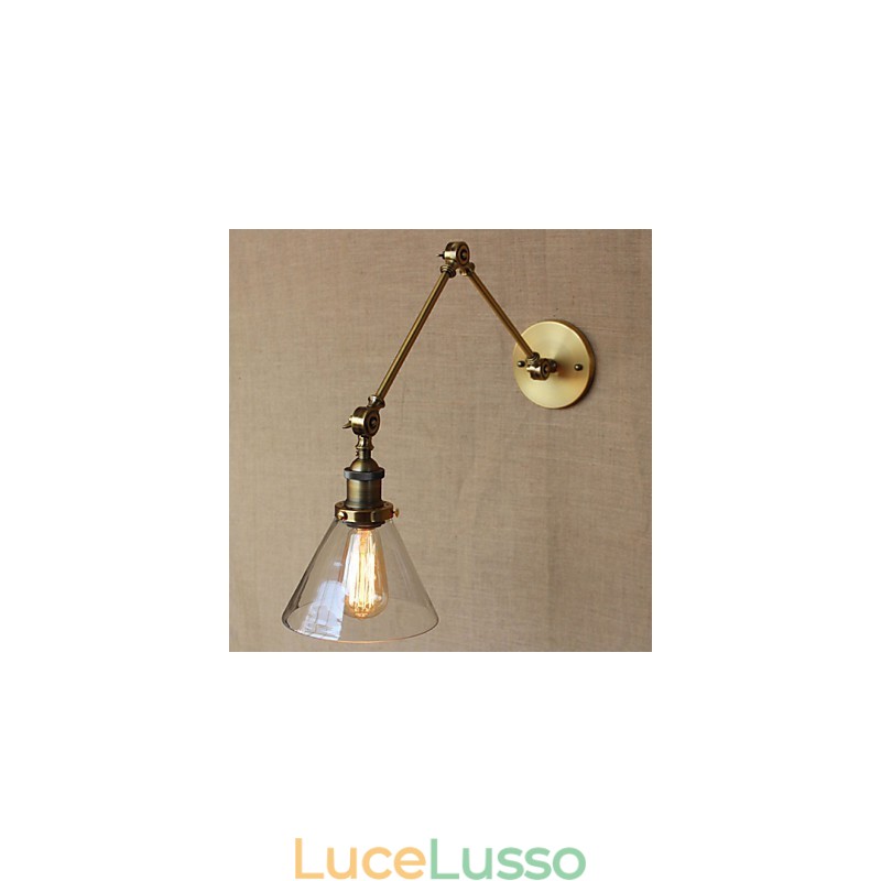Lampada da parete per camera da letto decorata in bronzo moderno e progettato esclusivamente da Retro Vintage Store