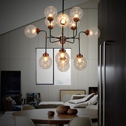Magic Beans Droplight Creativo Di Carattere Individuale Lampada Ferro Battuto Industria Vento