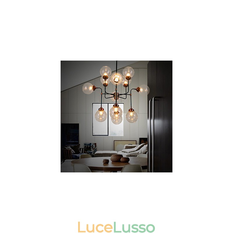 Magic Beans Droplight Creativo Di Carattere Individuale Lampada Ferro Battuto Industria Vento