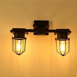 Lampada da parete in ferro battuto per scale del corridoio, testata del letto