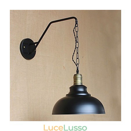 Lampada da parete semplice e creativa, catena industriale, lampada da parete per camera da letto, comodino, in ferro retrò americano Lampada da parete semplice e creativa, catena industriale, lampada da parete per camera da letto, comodino, in ferro retrò americano