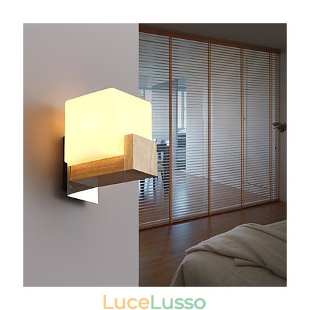 Applique da parete Mini Style Modern Contemporary Legno Bambù Applique da parete Mini Style Modern Contemporary Legno Bambù
