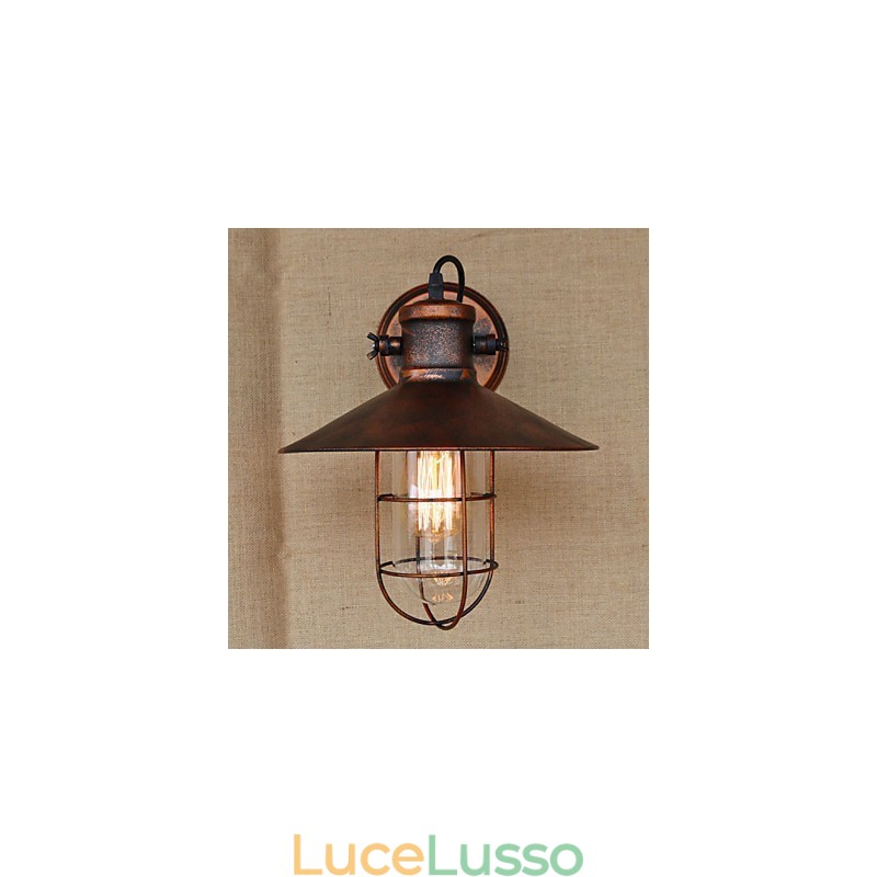 Loft industriale magazzino creativo soggiorno balcone vento ferruginoso nostalgico retrò pastorale scala lampada da parete