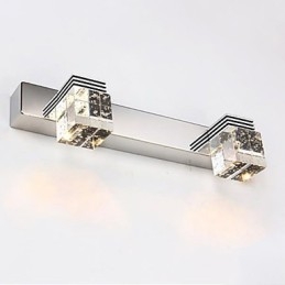 Applique da parete Illuminazione per il bagno Wall Washer Cristallo Mini Stile Moderno Contemporaneo Metallo