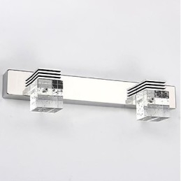 Applique da parete Illuminazione per il bagno Wall Washer Cristallo Mini Stile Moderno Contemporaneo Metallo