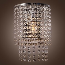 Applique da parete in cristallo contemporaneo con 1 luce