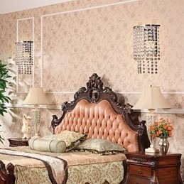 Applique da parete in cristallo contemporaneo con 1 luce