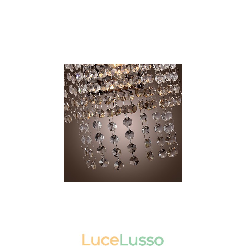 Applique da parete in cristallo contemporaneo con 1 luce