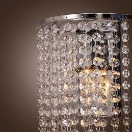 Applique da parete in cristallo contemporaneo con 1 luce