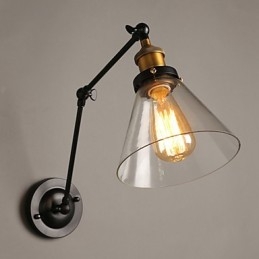 Lampada da parete doppia in stile retrò in stile loft rurale creativo in titanio