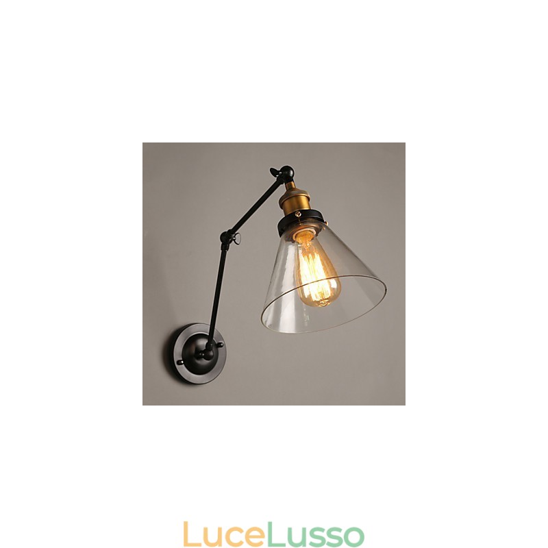 Lampada da parete doppia in stile retrò in stile loft rurale creativo in titanio