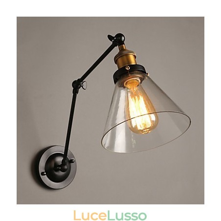 Lampada da parete doppia in stile retrò in stile loft rurale creativo in titanio Lampada da parete doppia in stile retrò in stile loft rurale creativo in titanio