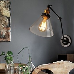 Lampada da parete doppia in stile retrò in stile loft rurale creativo in titanio